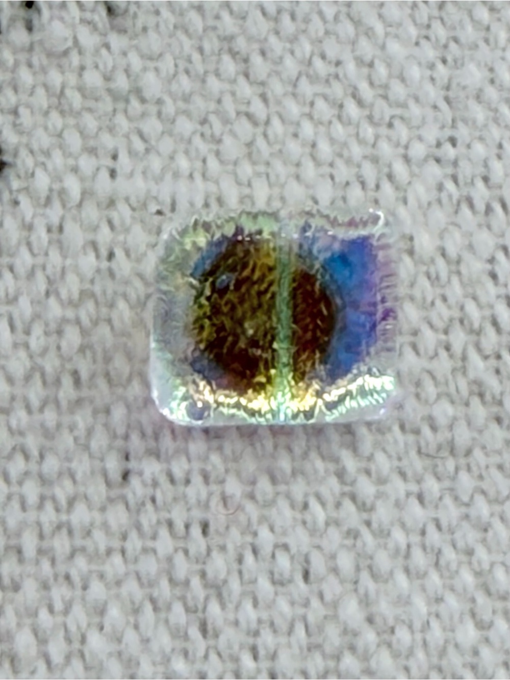 Iridescent Glass Cuff Link Tie Bar Mens Shirt Clothing Office Career Busines